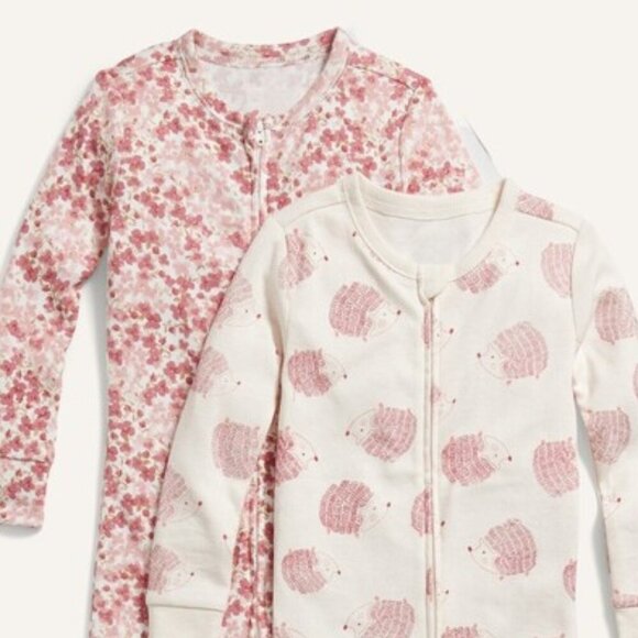 Old Navy 3-Pack Sleep & Play One-Piece Footie Pajama for Toddler Girls - Picture 2 of 4